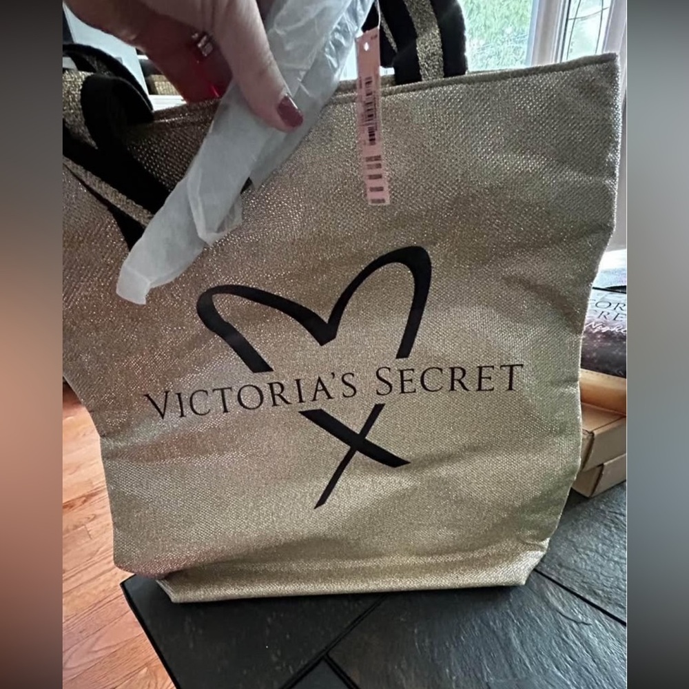Victoria's Secret Shimmering Gold Tote